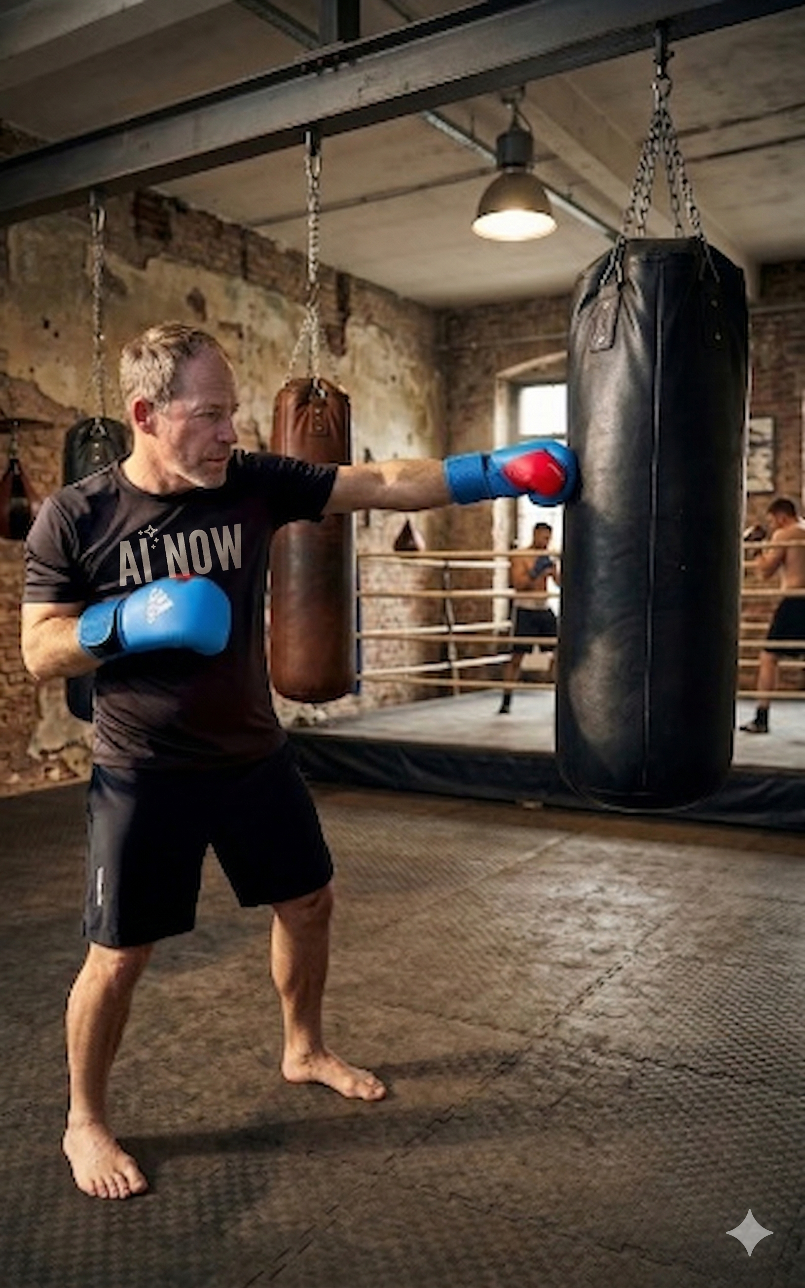 aiboxer Kunde beim Training